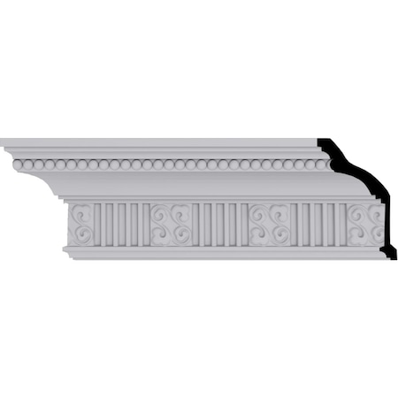 Ekena Millwork 4 3/4"H x 3 1/8"P x 5 3/8"F x 94 1/2"L, (3 7/8" Repeat), Edwards Crown Moulding MLD05X03X05ED
